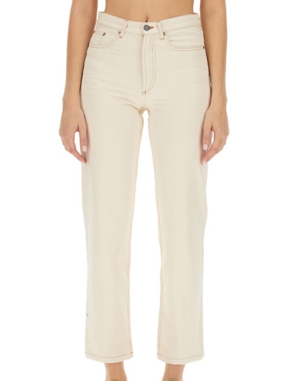 A.P.C Jean Martin ecru cream denim high waisted jeans